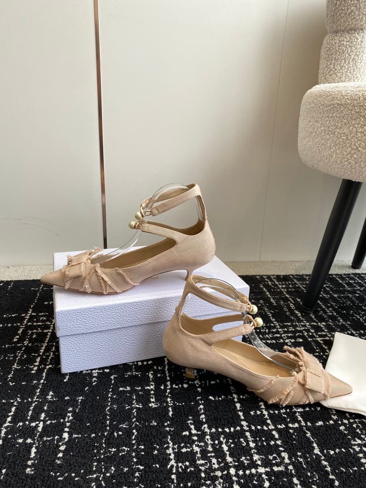 Dior J'Adior Jolie Pearl Pointed-Toe Pumps – 2024SS in Black