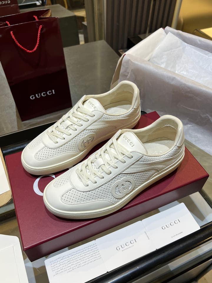 Gucci Retro German Training Sneakers in Black Monochromatic