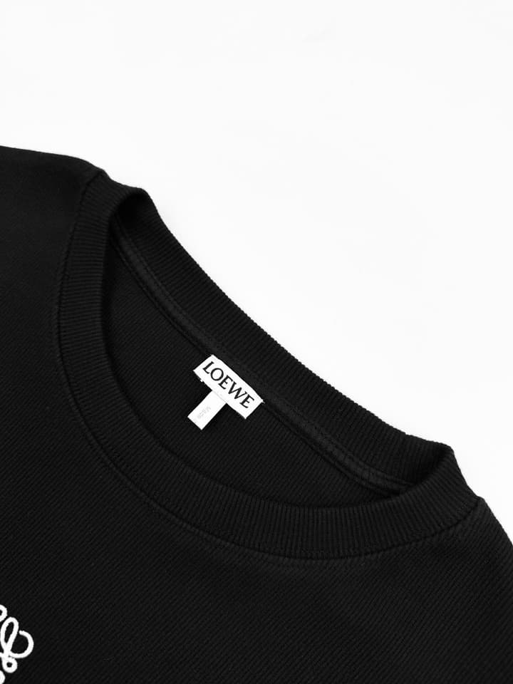 Loewe Anagram Embroidered Long Sleeve Sweatshirt