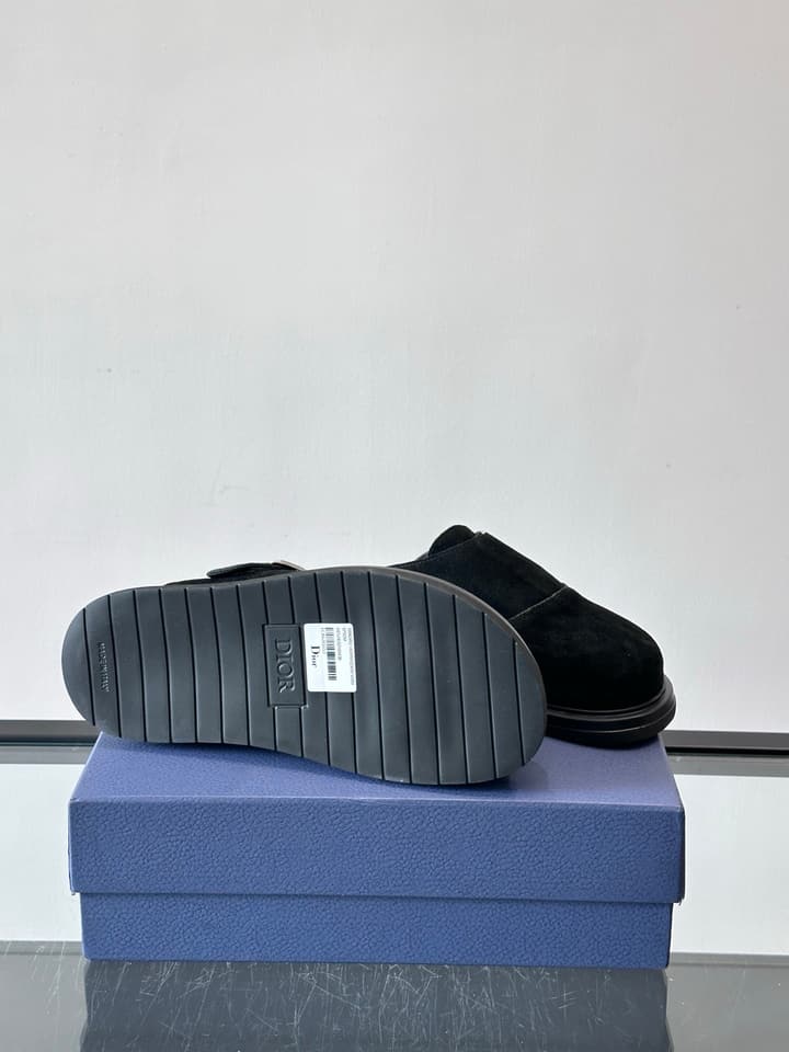 Dior Oblique Closed-Toe Mules in Black