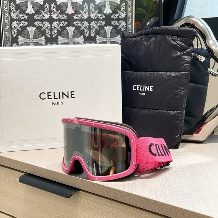 Celine Ski Goggles in All Black Frame