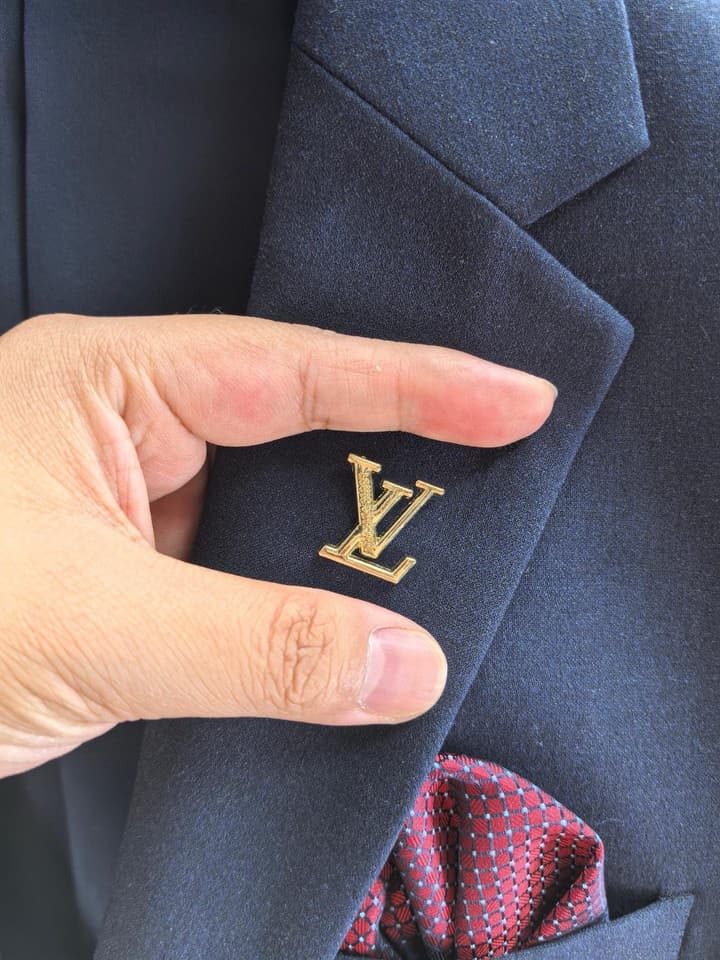 Louis Vuitton 2025 Casual Business Suit Set in Deep Navy Blue Suit Set