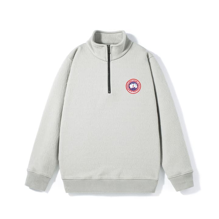 Canada Goose Half-Zip Fleece Sweatshirt in Black Half-zip Sweatshirt