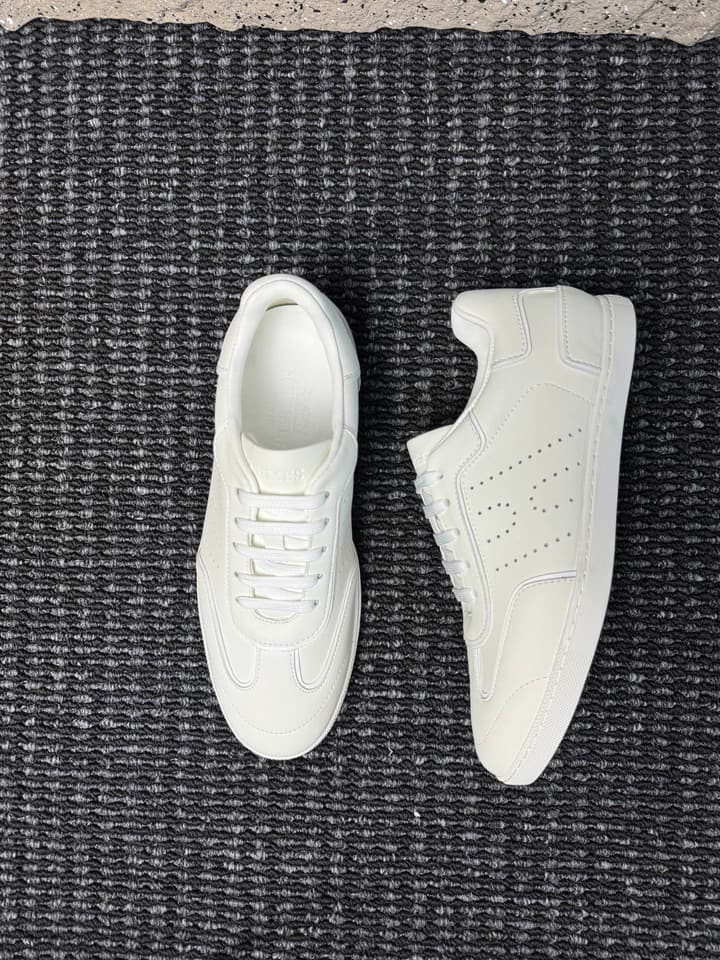 Hermès Laser-Punched H Nappa Calfskin Sneakers in Black