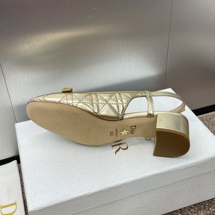 Dior Ballet Cannage Low-Heel Ballerina Flats – 2024 Spring/Summer Collection in Black Patent