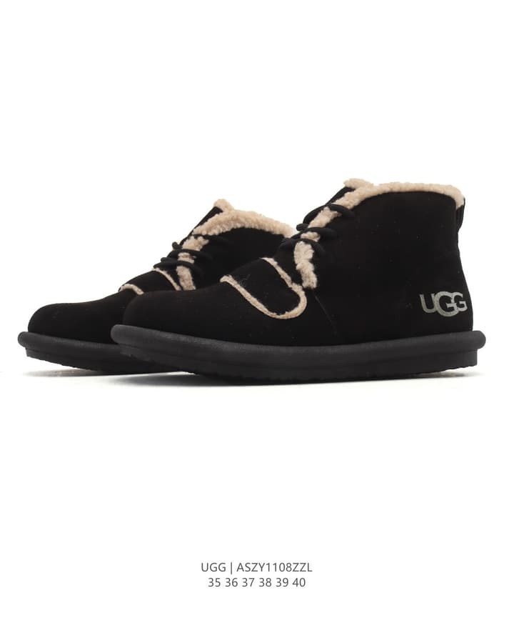 UGG Mid-Height Sheepskin Snow Boots in Light Taupe