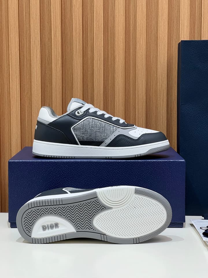 Dior B27 Unisex Sneakers – 2025 Collection in Black And Khaki Oblique
