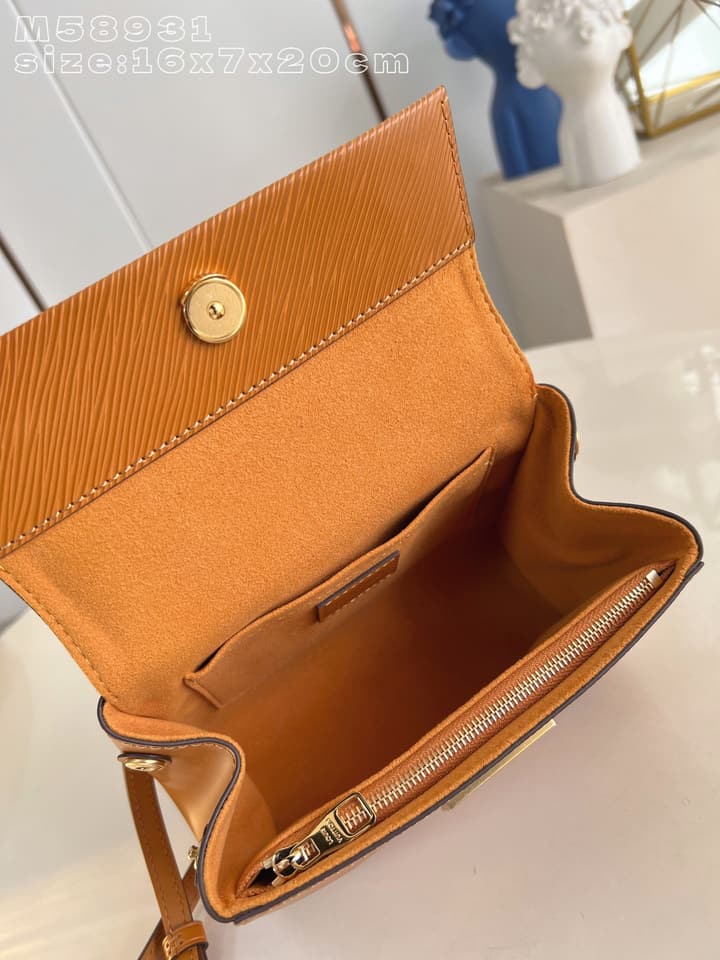 Louis Vuitton Cluny Mini Handbag in Caramel Epi Leather