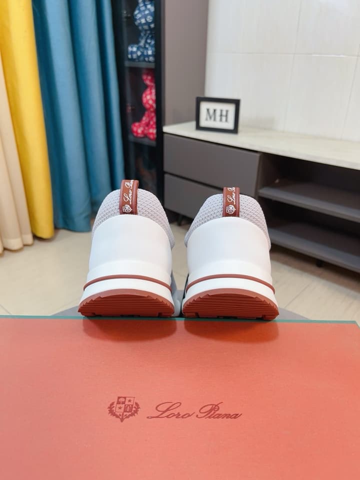 Loro Piana Classic Mesh and Leather Loafers