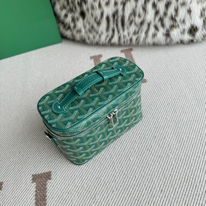 Goyard Muse Mini Vanity Case in Bright Orange Goyardine