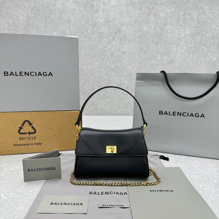 Balenciaga Rodeo Nano Chain Bag in Black