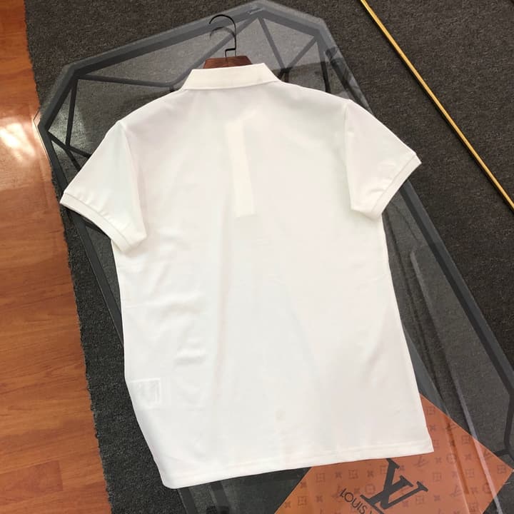 Prada Embroidered Triangle Logo Polo Shirt – 2026SS in Black