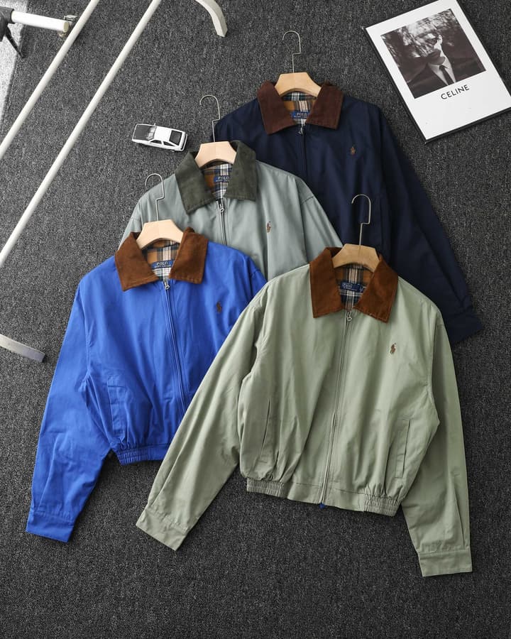 Ralph Lauren Campus Collared Jacket in Blue