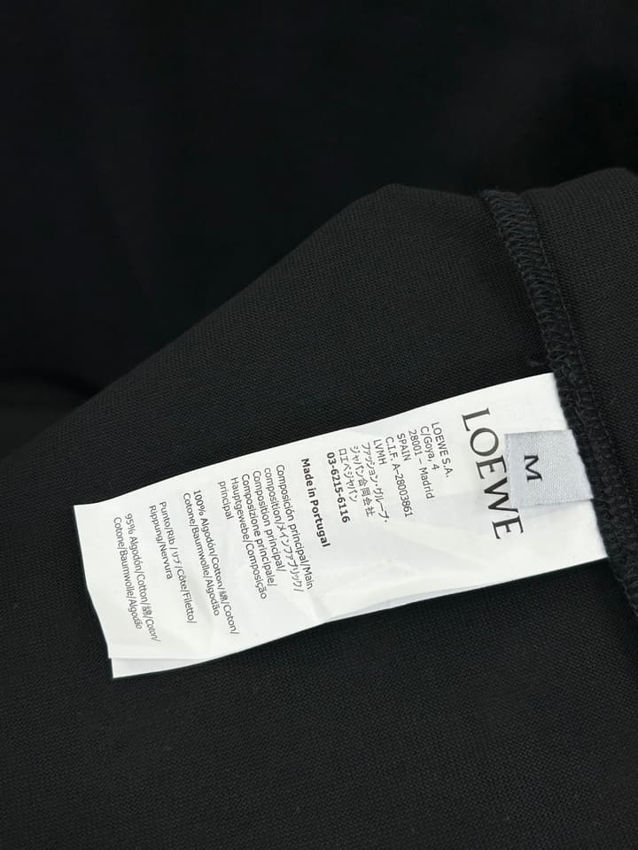 Loewe 3D Logo High-Count Cotton T-Shirt – 2026SS in Black