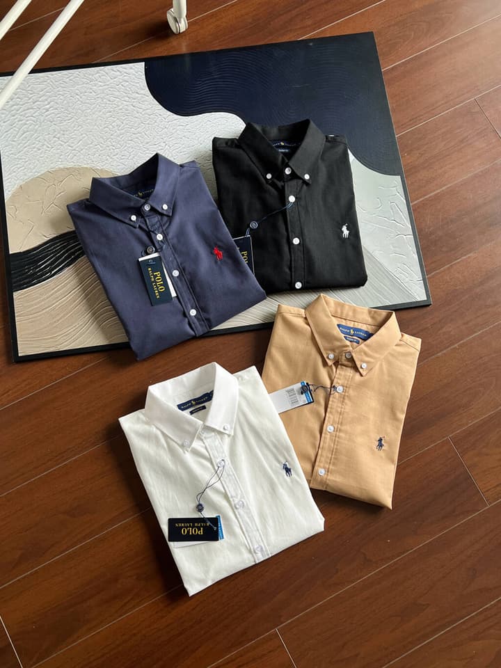 Ralph Lauren Pony Logo Linen Shirt – Spring/Summer Collection in Black