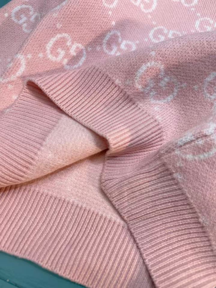 Gucci Classic Knit Sweater – Kids Collection – 2025SS in Pink Gg Knit Sweater