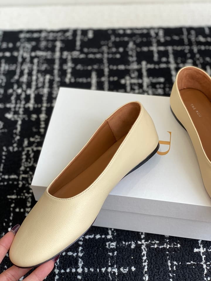 The Row Mary Jane Ballet Flats – 25SS Spring/Summer Collection in Charcoal