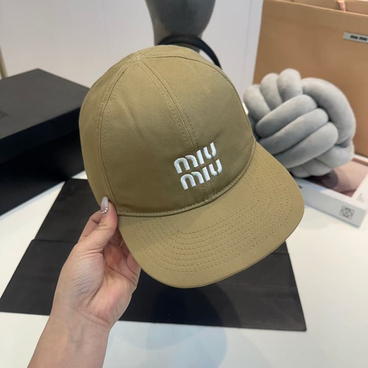 Miu Miu Canvas Baseball Cap