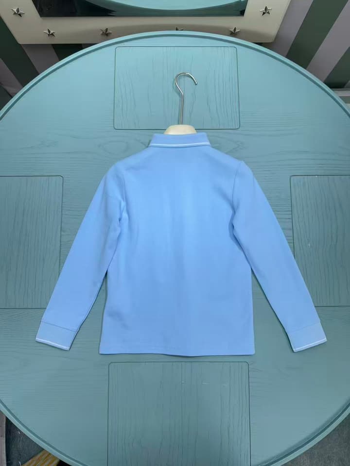 Burberry Classic Logo Print Kids Sweatshirt – 2025SS in Light Blue With Bear Logo
