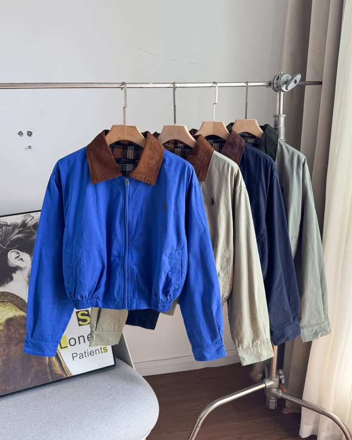 Ralph Lauren Campus Collared Jacket in Blue