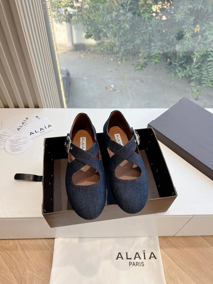 Alaïa French Ballet Flats – 2025SS
