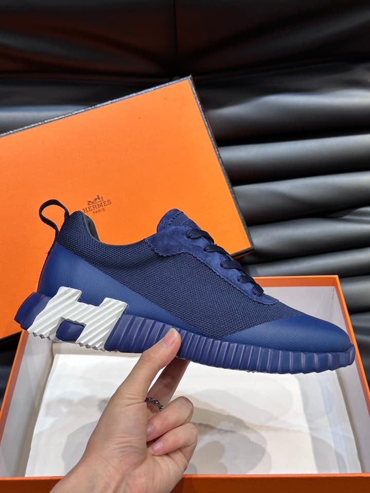 Hermès Bouncing Sneakers in Charcoal