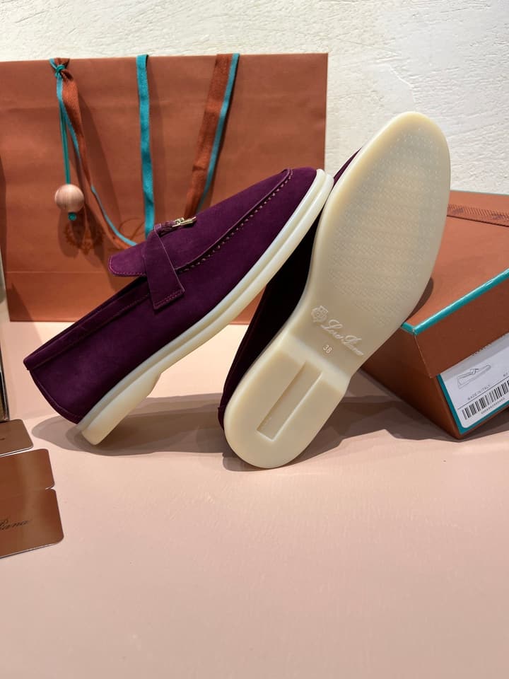 Loro Piana My Charms Suede Mules
