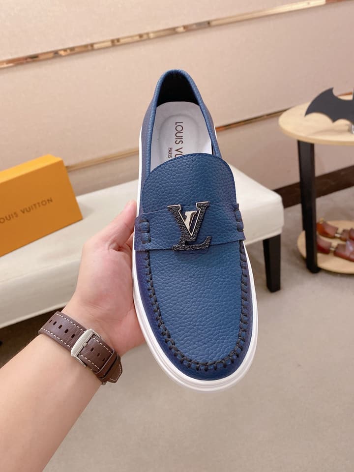 Louis Vuitton New Release Luxury Leather Loafers in Brown Loafer