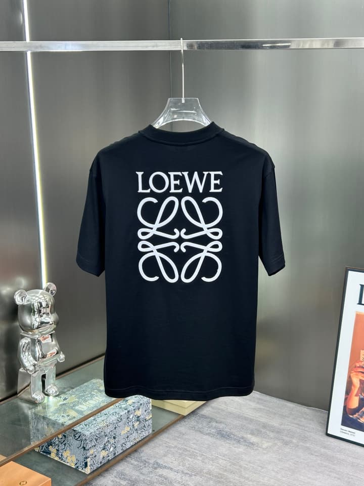 Loewe 3D Logo High-Count Cotton T-Shirt – 2026SS in Black