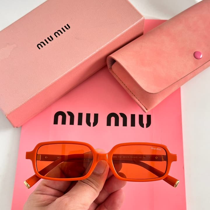 Miu Miu SMU 11Z Narrow Frame Sunglasses