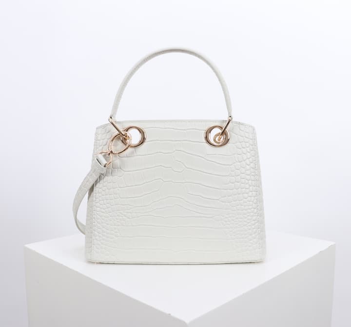 Dior Crocodile Embossed Bow Satchel Bag – 2026SS in Cream Crocodile Embossed