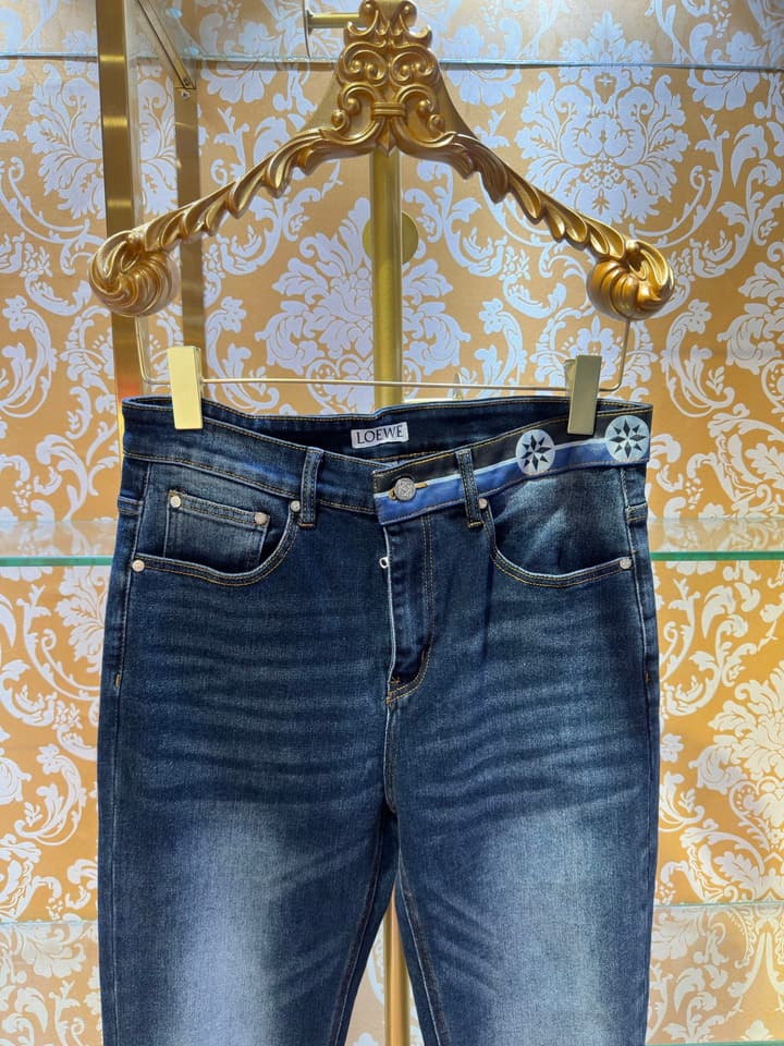 Loewe Washed Wide-Leg Jeans – 2026 in Blue