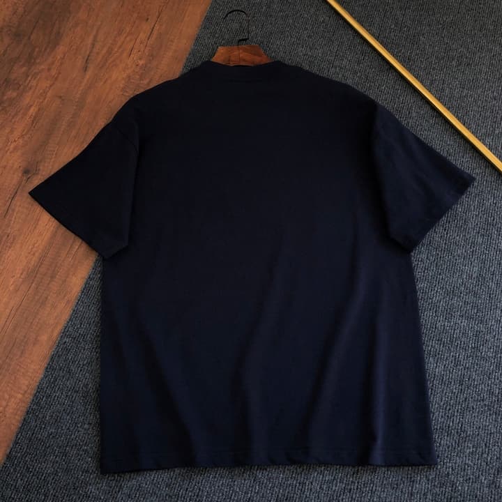 Dior Embroidered Logo T-Shirt – 2026SS in Apricot Ringer With Navy Collar