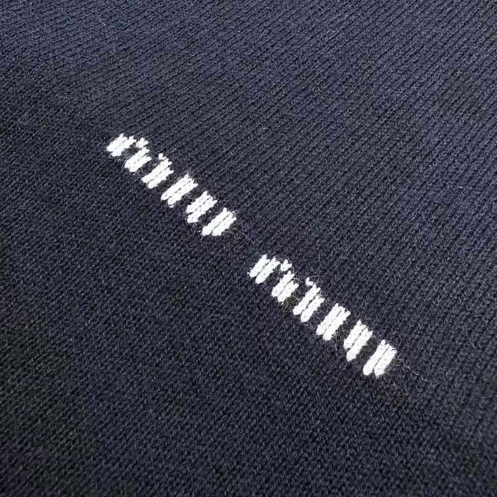 Miu Miu Inlaid Logo Knitted Cardigan in Black