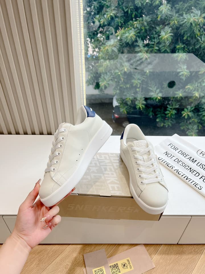 Golden Goose Space Distressed Sneakers – 2024 Collection in White 1