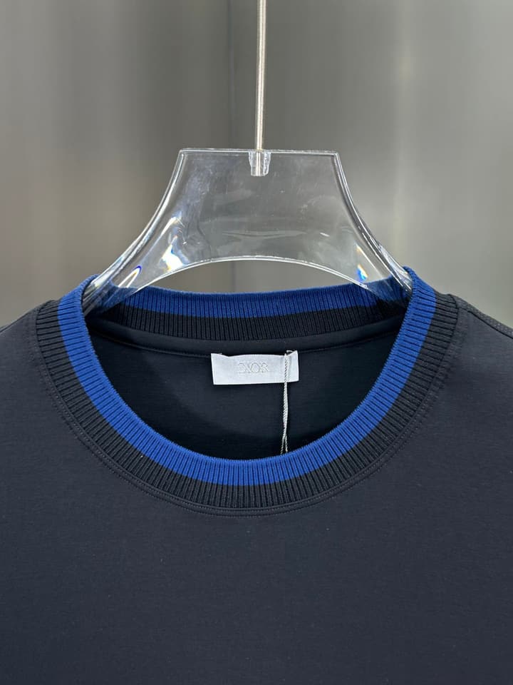 Dior 3D Logo High-Count Cotton T-Shirt – 2026SS in Black With Blue Graffiti Logo
