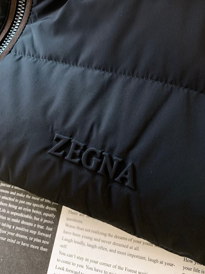 Zegna Spliced Down Puffer Jacket – 2025FW in Classic Black