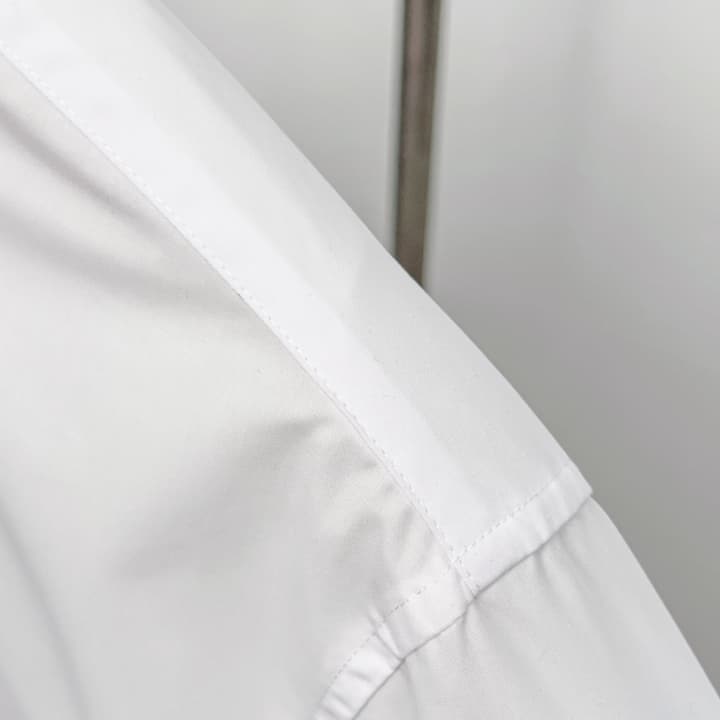 Dior Classic CD Metal Placket Shirt in Bright White