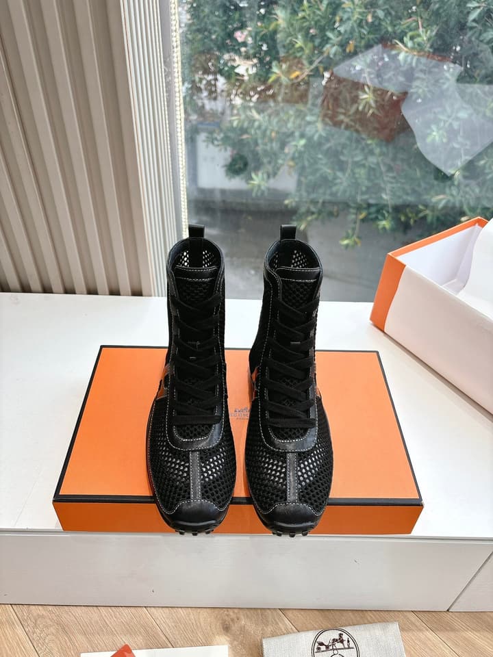 Hermès Bouncing Mesh Sneakers in Black