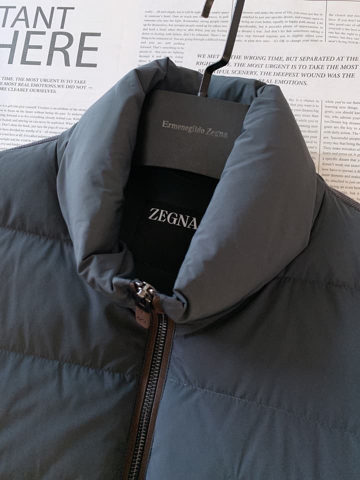 Zegna Spliced Down Puffer Jacket – 2025FW in Classic Black