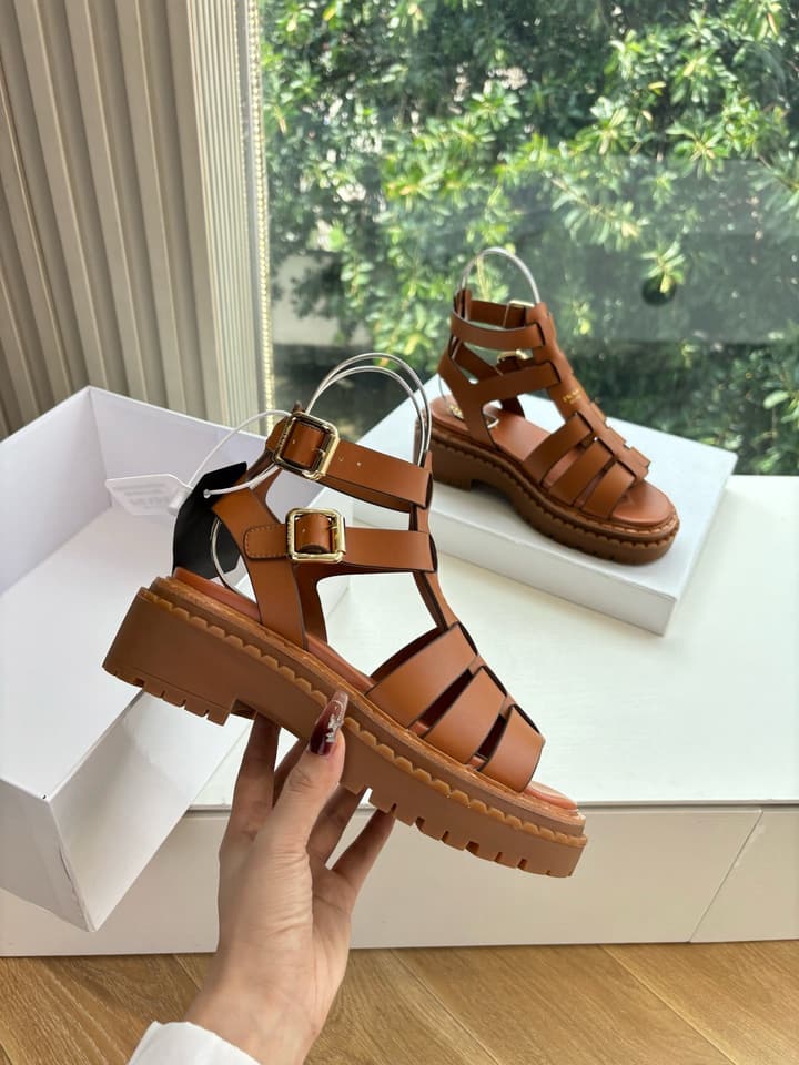 Prada 2025 Spring/Summer Cage Sandals in Black