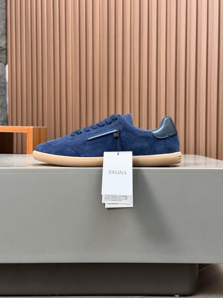 Zegna Old Money Suede Casual Sneakers