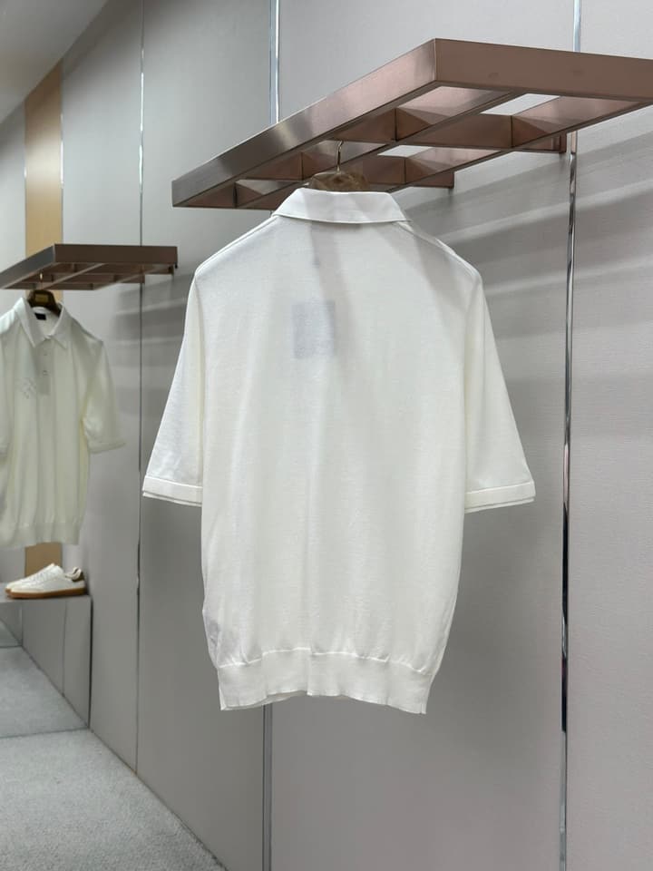 Louis Vuitton Knit Polo Shirt in Classic White