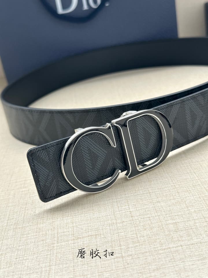 Dior CD Diamond Reversible Belt