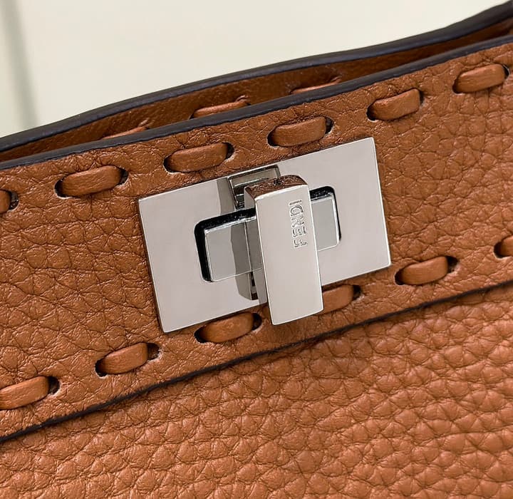 Fendi Peekaboo I See You Petite Satchel in Classic Black