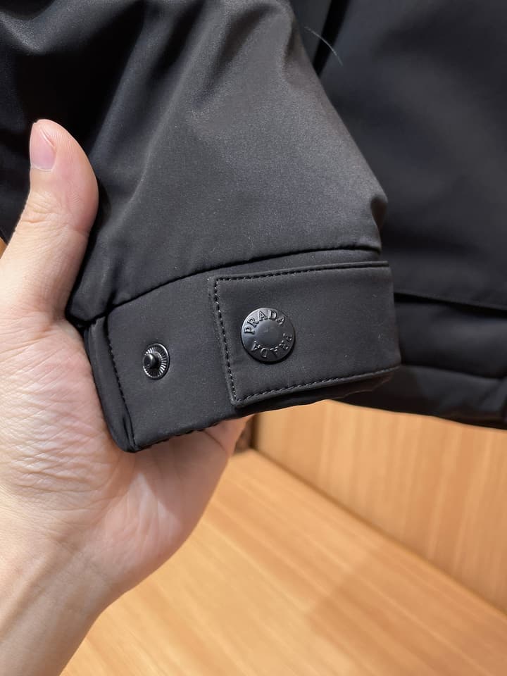Prada Linea Rossa Gore-Tex Hooded Puffer Jacket in Black Hooded Anorak