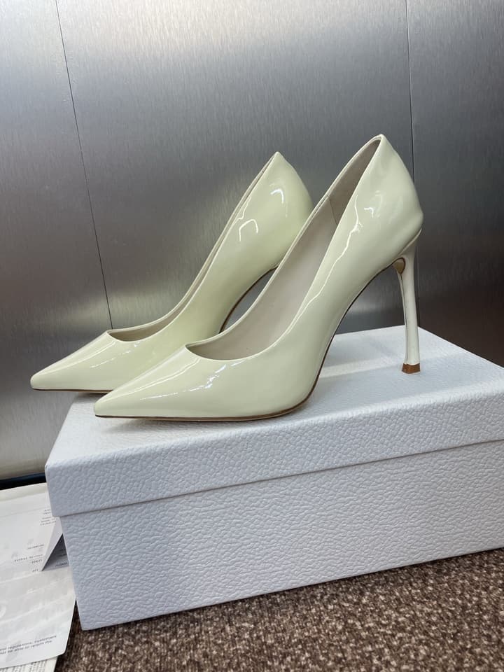 Dior CD Logo Pointed Toe Pumps – 2025 Spring/Summer Haute Couture Collection in Shiny Black Flat