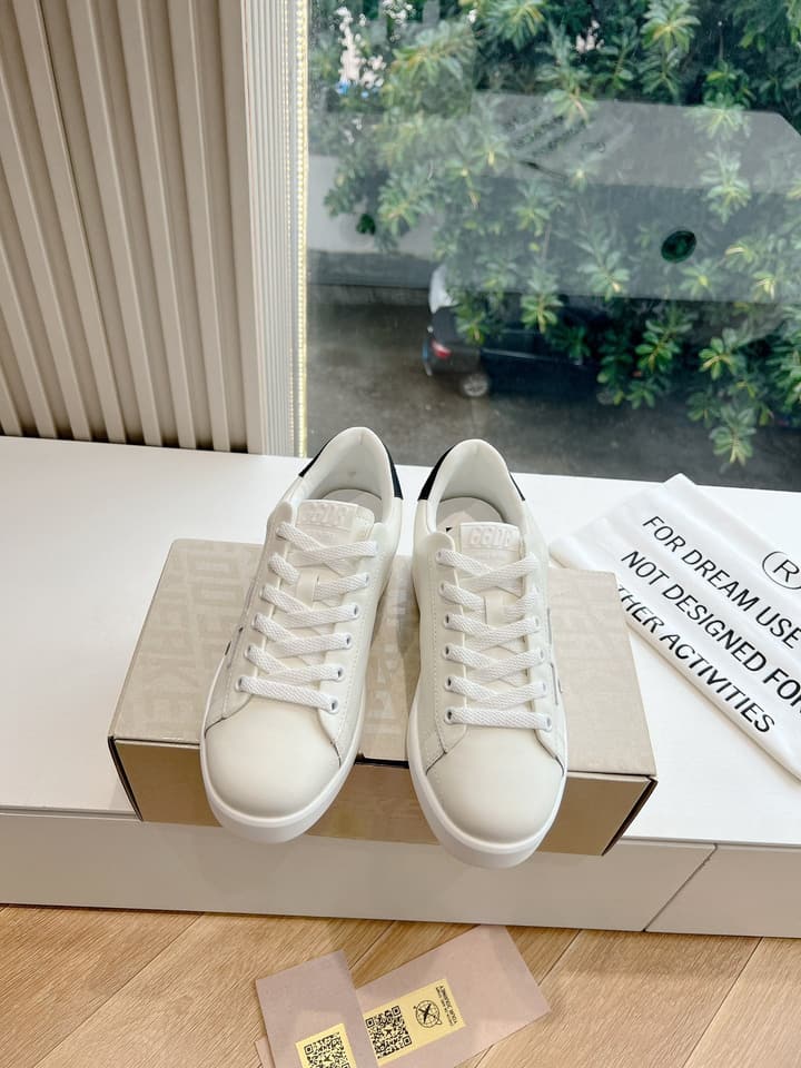 Golden Goose Space Distressed Sneakers – 2024 Collection in White 1