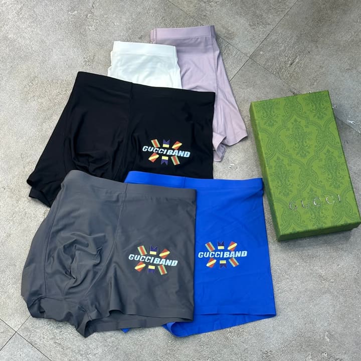 Gucci Seamless Ice Silk Men's Underwear Set