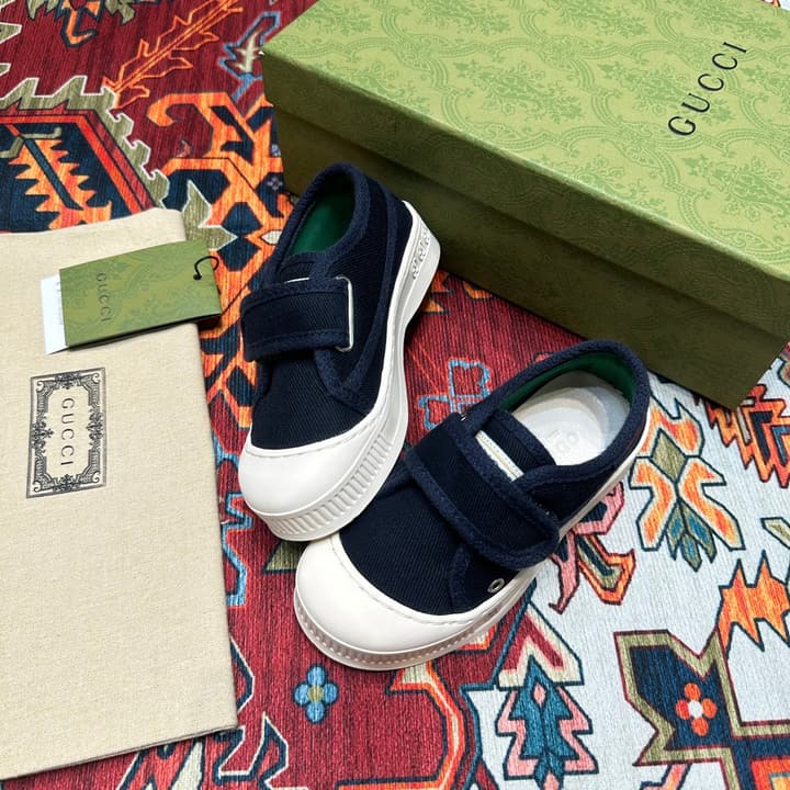 Gucci Kids Footwear – Kids Collection in Beige Plaid Slip-on